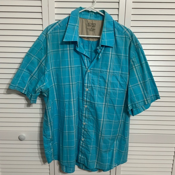 Austin Clothing Co Button down Blue Shirt XXL - Picture 1 of 3